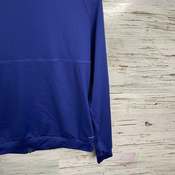 Adidas sweater jacket athletic size small purple blue with black stripes small - Picture 10 of 12